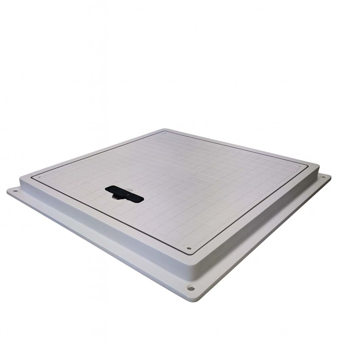 Slika Poklopac za šahtu PVC četvrtasti 700x700 mm bez rupica otvor 580x580 mm
